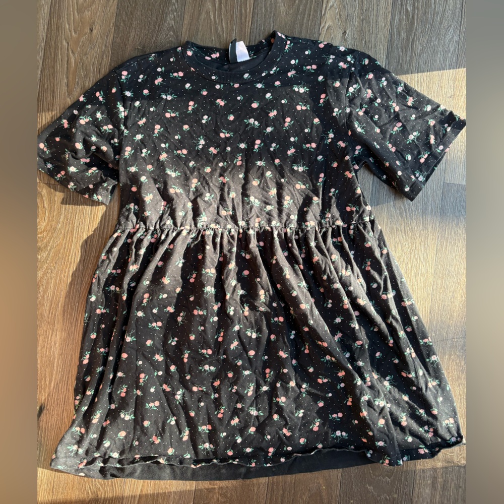 Divided Black Floral women’s Dress